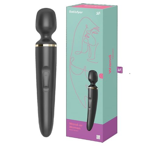 Satisfyer Woman Wand tölthető masszírozó - fekete