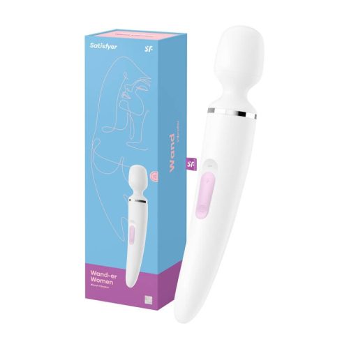 Satisfyer Woman Wand tölthető masszírozó - fehér