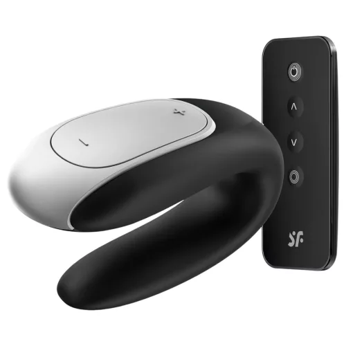 Satisfyer Double Fun okos vízálló párvibrátor - fekete