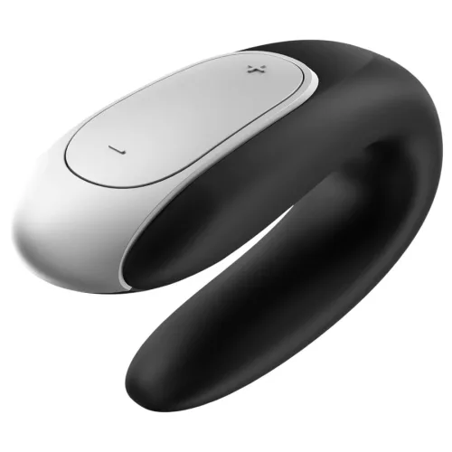 Satisfyer Double Fun okos vízálló párvibrátor - fekete