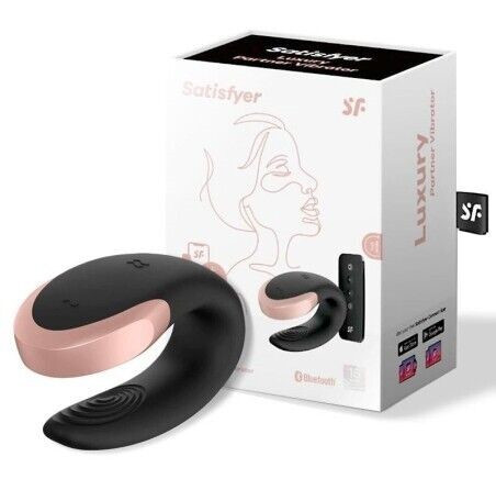 Satisfyer double love- tölthető fekete párvibrátor