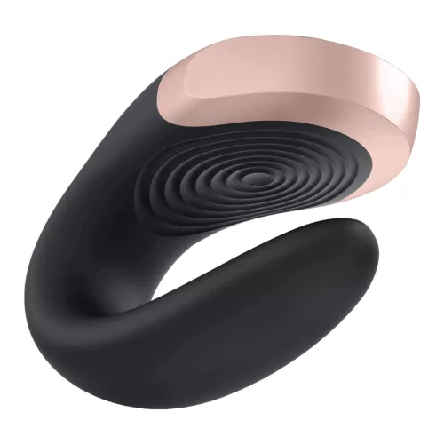 Satisfyer double love- tölthető fekete párvibrátor