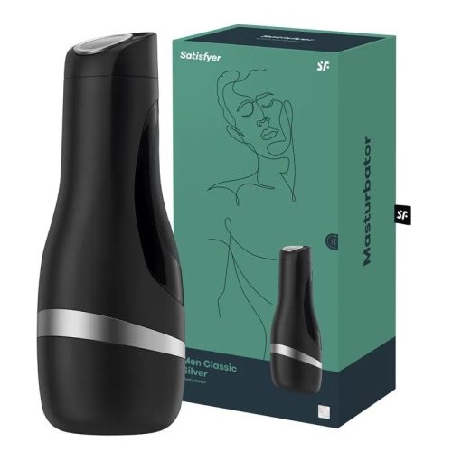 Satisfyer Men Classic ezüst - kézi szívó maszturbátor