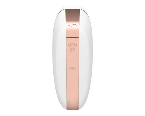 Okos vízálló csiklóizgató fehér vibrátor - Satisfyer Love Triangle