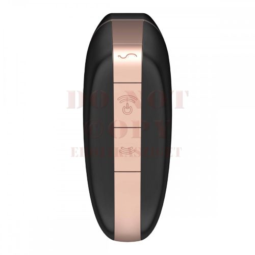 Okos vízálló csiklóizgató fekete vibrátor - Satisfyer Love Triangle