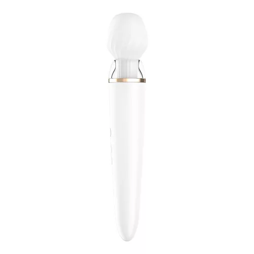 Satisfyer Double Wand okos tölthető masszírozó - fehér