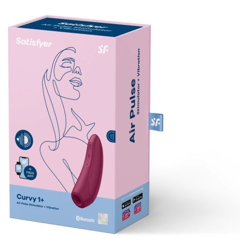 Akkus okos vízálló csiklóizgató vibrátor - Satisfyer Curvy 1+
