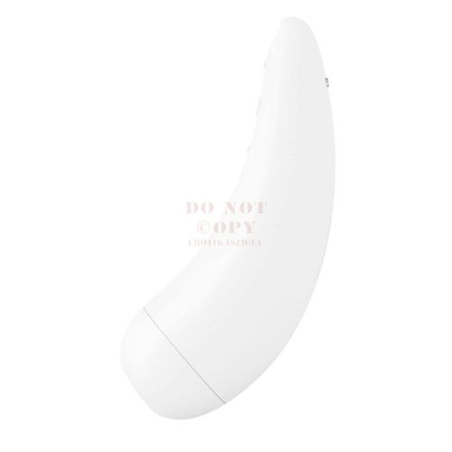 Akkus okos vízálló csiklóizgató fehér vibrátor - Satisfyer Curvy 2