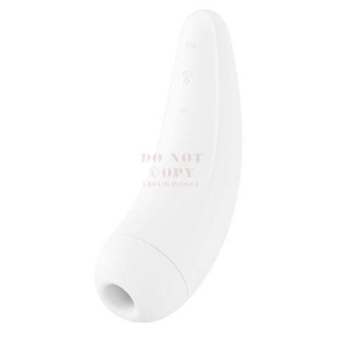 Akkus okos vízálló csiklóizgató fehér vibrátor - Satisfyer Curvy 2