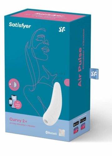 Akkus okos vízálló csiklóizgató fehér vibrátor - Satisfyer Curvy 2