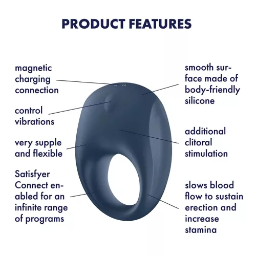 Satisfyer Strong One okos tölthető péniszgyűrű