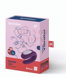 Tölthető okos vízálló lila párvibrátor - Satisfyer Double Joy