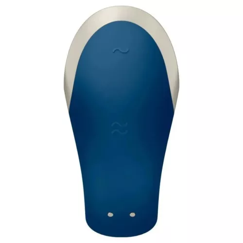 Satisfyer double love- tölthető rádiós kék párvibrátor