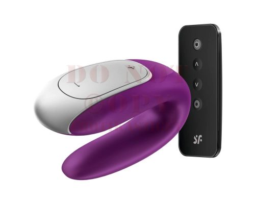 Satisfyer Double Fun okos vízálló párvibrátor - lila