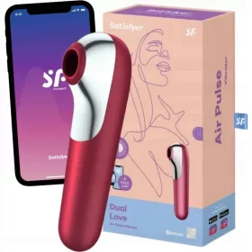 Satisfyer Dual Love csiklószívó vibrátor - piros