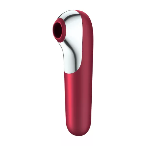 Satisfyer Dual Love csiklószívó vibrátor - piros