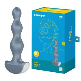 Satisfyer Lolli vízálló anál vibrátor - szürke Satisfyer Lolli vízálló anál vibrátor - szürke