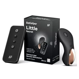   Satisfyer Little Secret - tölthető fekete csiklóizgató vibrátor