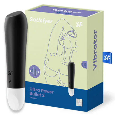 Satisfyer Ultra Power Bullet 2 - akkus fekete csiklóizgató vibrátor