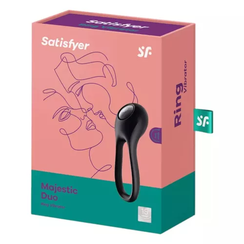 Satisfyer Majestic Duo  vibrációs tölthető péniszgyűrű