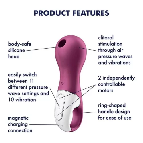 Satisfyer Lucky Libra léghullámos csiklóizgató