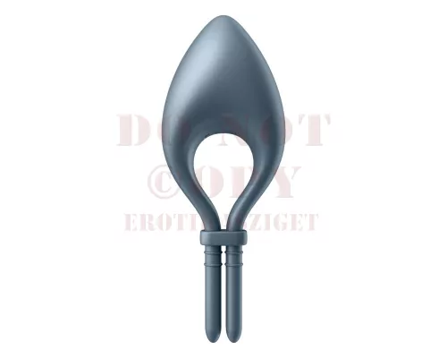 Satisfyer Bullseye tölthető vibrációs péniszgyűrű - sötétkék