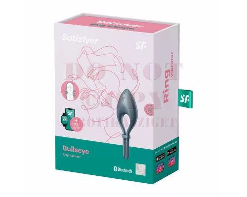 Satisfyer Bullseye tölthető vibrációs péniszgyűrű - sötétkék