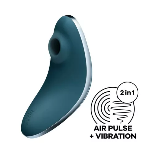 Akkus vízálló csiklóizgató vibrátor - Satisfyer Vulva Lover 1 kék