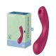 Satisfyer Curvy Trinity 1 akkus dupla vibrátor - piros