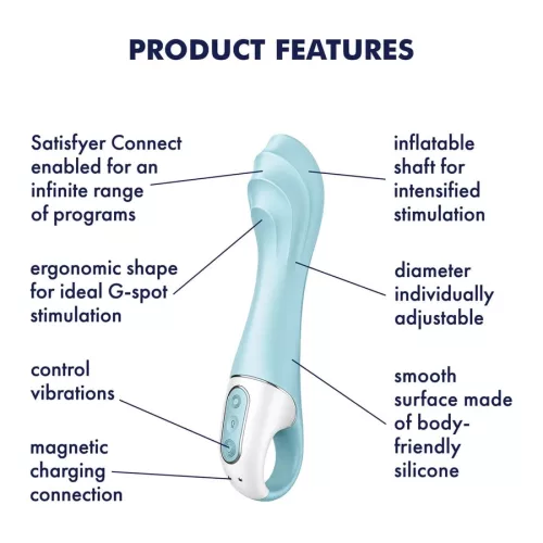Okos pumpálható Satisfyer Air Pump vibrátor 5+