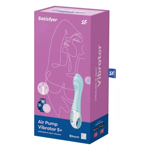 Okos pumpálható Satisfyer Air Pump vibrátor 5+