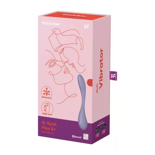 Satisfyer G-pont Flex 5 +vibrátor - lila