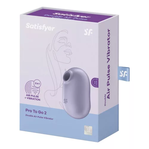 Satisfyer Pro 2 Go 2 léghullámos csiklóizgató vibrátor - lila