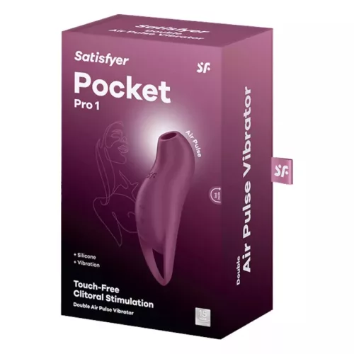 Satisfyer Pocket Pro 1 léghullámos csiklóizgató - kék