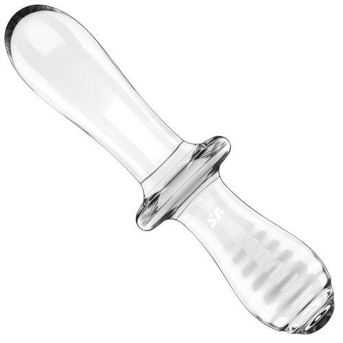 Satisfyer double crystal dildo- kétvégű üveg dildó
