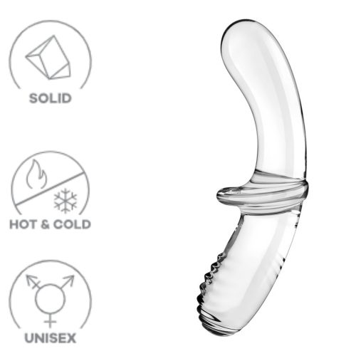 Satisfyer double crystal dildo- kétvégű üveg dildó