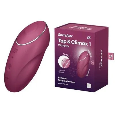 Satisfyer Tap& Climax koppintó csiklóizgató vibrátor - lila