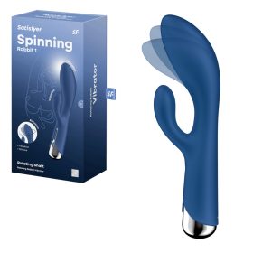  Satisfyer Spinning Rabbit 1 forgó csiklókaros vibrátor - kék