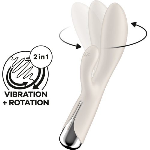 Satisfyer Spinning Rabbit 1 forgó csiklókaros vibrátor - beige