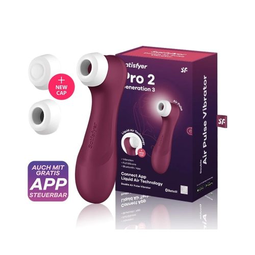 Satisfyer PRO 2 Gen 3 tölthető vörös csiklószívó - APP- os