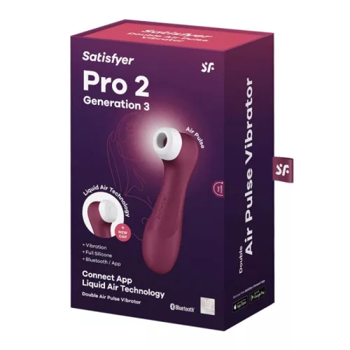 Satisfyer PRO 2 Gen 3 tölthető vörös csiklószívó - APP- os