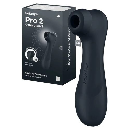 Satisfyer PRO 2 Gen 3 tölthető fekete csiklószívó - APP- os