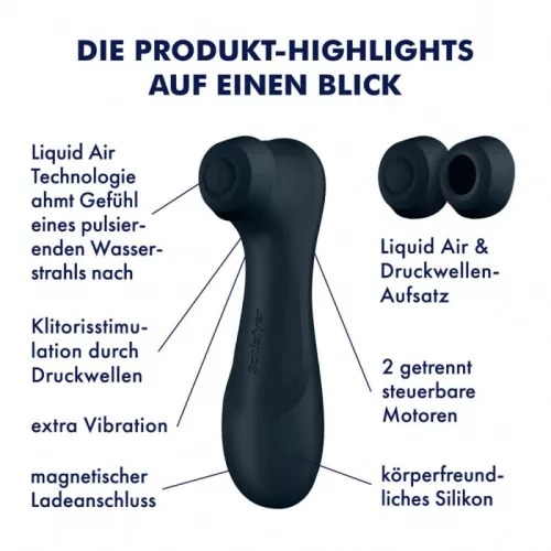 Satisfyer PRO 2 Gen 3 tölthető csiklószívó - fekete