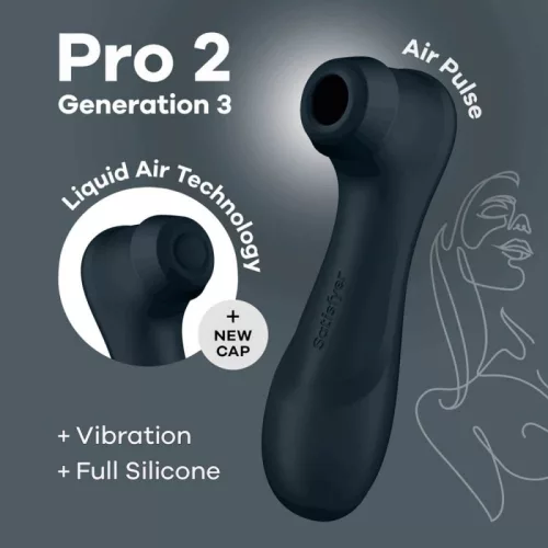 Satisfyer PRO 2 Gen 3 tölthető csiklószívó - fekete