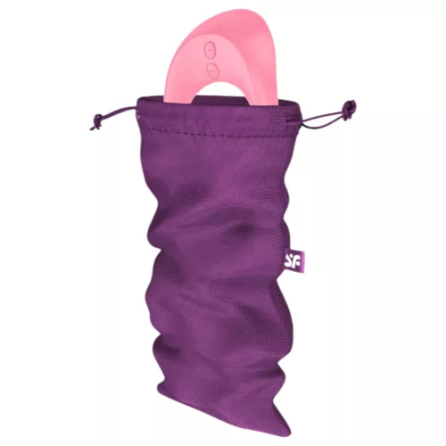 Satisfyer Treasure Bag - diszkrét lila tároló táska - közepes