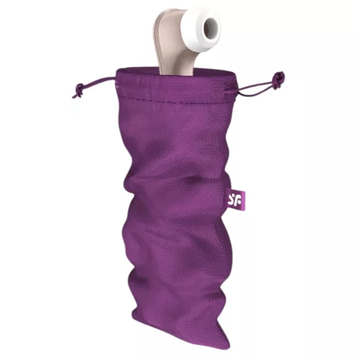 Satisfyer Treasure Bag L - diszkrét tároló táska - közepes (lila)