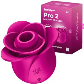 Satisfyer Pro 2 Rose léghullámos csiklóizgató - piros Satisfyer Pro 2 Rose léghullámos csiklóizgató - piros