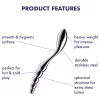Satisfyer Star Force 1 - ezüst gömbös acéldildó