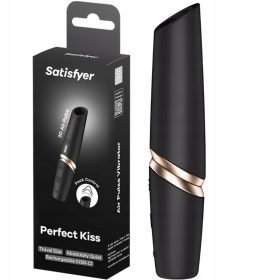 Satisfyer Perfect Kiss - akkus fekete rúzs vibrátor  Satisfyer Perfect Kiss - akkus fekete rúzs vibrátor