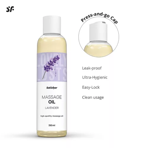 Satisfyer - levendulás masszázsolaj - 250 ml